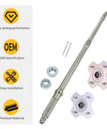 Heavy Duty Rear Axle Shaft And Left Right Wheel Hub Assembly For Honda Rancher 350 400 Atv 4x4 2x4 Killer Oem Replacement Parts featuring axle and hubs.