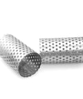 Built Tough 304 Stainless Steel Y Type Water Strainer 1 Inch Pipe Filter Screen, two perforated filters stacked.