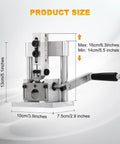 Heavy Duty Manual Wire Stripper With Drill Mount Cable Peeler Handles 1-15 Mm Copper with size measurements.