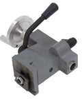 Real Deal Mini Lathe Tail Center Rock Solid Die Cast Replacement With Rustproof Coating, grey metal with adjustable sleeve for 7x14 and 7x12 lathes.
