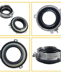 Hella Tough 4wd Auto Locking Hub Actuator Pair showing two different angles and detailed components for 2003-2015 Ford F150.