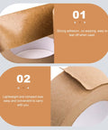 Water Activated Kraft Paper Tape Writable Waterproof Packing Tape 3.6 Cm Wide Eco Friendly For Shipping Boxes And Home Cartons 2 Rolls