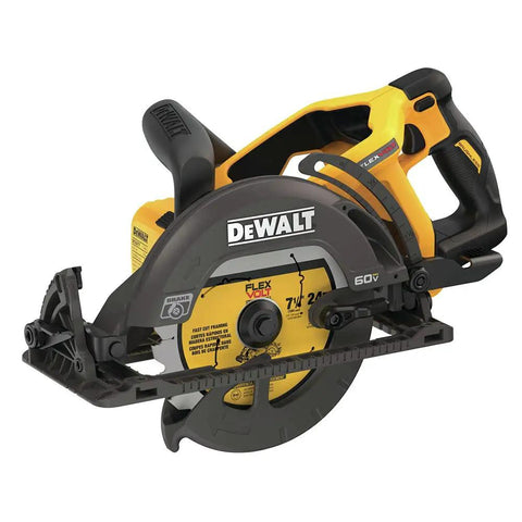 60V Max Cordless Circular Saw For Framing 7 1 Quarter Inch Left Blade Tool Only With Electronic Brake Quick Stop