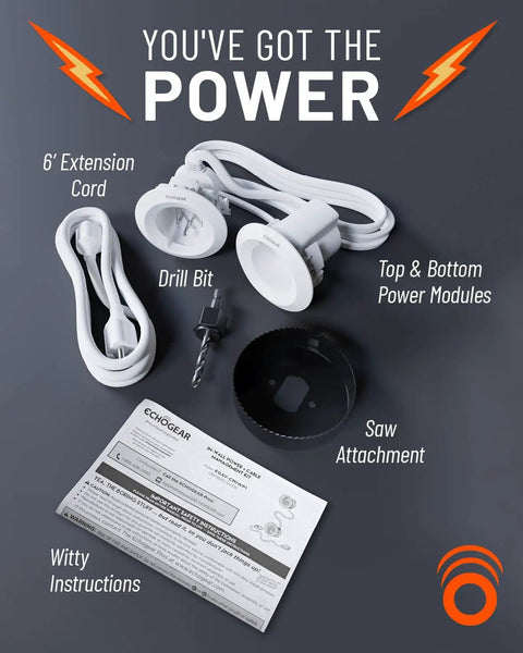 In Wall Cable Management Kit For Power And Low Voltage Cables Hide TV Wires Behind The Wall Includes 6 foot Extension Cord