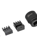 Duramax Flywheel Locking Tool Kit With 36mm Harmonic Balancer Socket And 3/4 Inch Drive For 6.6L Diesel with components displayed