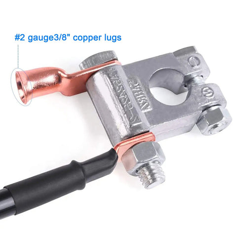 Heavy Duty Battery Terminals Set With Anti Corrosion Military Grade Quick Release Connectors For Marine Boats Cars RVs