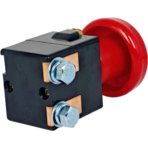 XYZIL Electric Pallet Jack Emergency Stop Switch 1115-510008-00 For EP Big Joe Ez30 E30 D40 Ez40 Models heavy duty red push button switch