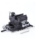 Top Rated 3 Inch Bench Vise With Cross Slide For Drill Press And Milling Machine Cast Iron Jaw for precision machining.