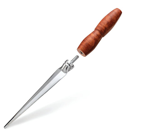Wood Handle Letter Opener Turning Kit With Durable Zinc Alloy Built To Last Corrosion Resistant Chrome Finish Easy To Use Unboxing Knife