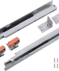 Full Extension 20 Inch Drawer Slides Six Pairs Side Mount With Metal Ball Bearing Rails Heavy Duty 100 Lb Load Capacity components and screws
