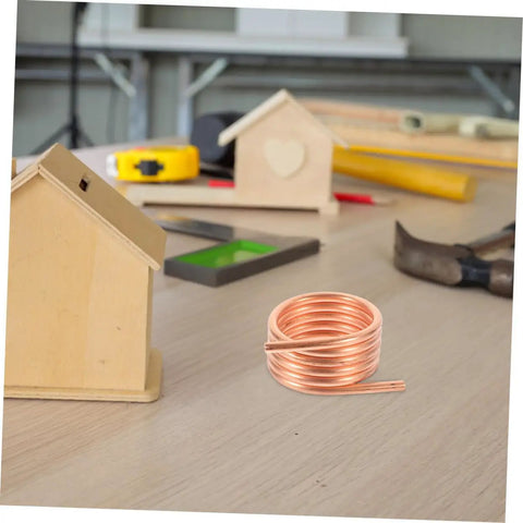 Copper Boat Motor Cooling Ring Water Cooling Sleeve for RC Yacht 540 Brush Motor Parts on workshop table
