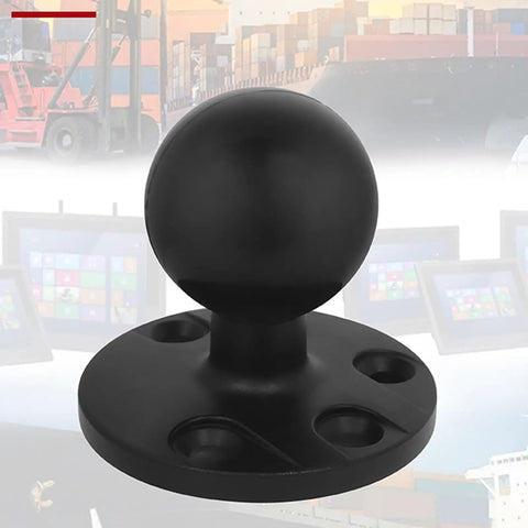 Rugged Aluminum Tablet Stand With 2.25 Inch Ball Mount For Farm And Warehouse Use showing durable ball head design