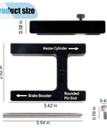 Front view of Amazon brake booster push-rod adjustment tool with magnet; black T-style gauge.