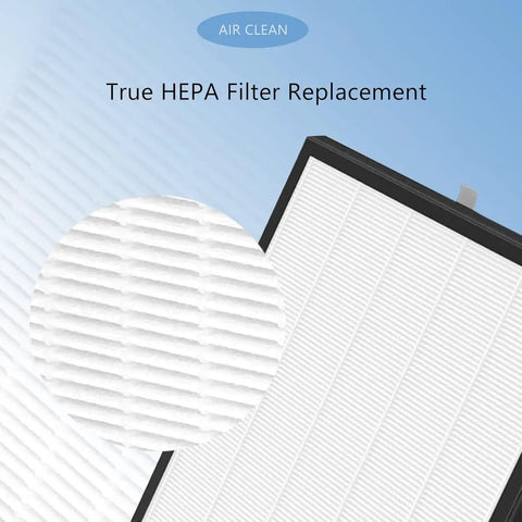 Close-up of 2-Pack 10L Pro True HEPA Filter Replacement Kit for Airmax 10L Pro and Aiibot A300 Purifiers showing filter texture.