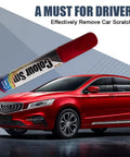 Red car with Touch Up Paint For Cars Red Scratch Repair Pen Quick And Easy Car Scratch Remover For Automotive Paint That Erases Scratches