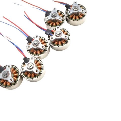 Five 2750KV Mini 18mm Brushless Drone Motors for 2S-3S Batteries, 2mm Shaft, Three-Phase Power, Beefy Pro Grade Performance