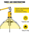 Shop Grade 15 Ton Hydraulic Puller With Adjustable Three Jaw Design And Secure Lever Action For Yanking Stubborn Wheel Bearings Hubs Gears On Grease Monkey Weekends, showcasing three-jaw construction.