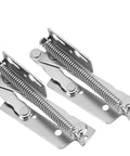 Adjustable Opening Cabinet Bed Lift Up Hinge for Cabinet Doors and Sofa Flaps, Easy Angle Control, Heavy Duty Support, shown in silver steel