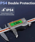Stainless Steel Digital Caliper With Backlit LCD Auto Off IP54 Splash Proof Inch Millimeter Conversion 6 Inch 150 Millimeter