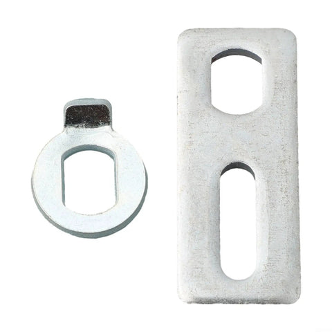 Heavy Duty Aluminum Alloy E Bike Motor Anti Rotation Washer With Precision Torque Arm Gasket For 14Mm And 16Mm Axles Gold Finish parts side by side