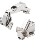 Two Pack 180 Degree Full Overlay Cabinet Hinges With Soft Close And Concealed Frameless Hydraulic Design in cold rolled steel