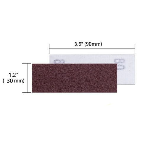 Hustle With 200pcs Sanding Papers For Mini Handle Sander Detail Sanders, Assorted Grits For Woodworking Plaster And Stain Clearing Small Projects, 3.5x1.2 inch sanding paper
