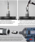 15 Piece Screw Extractor Set For Stripped, Rusted And Broken Bolts And Screws, Easy Out Bolt Extractor Kit demonstration steps