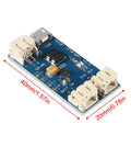 Super Slick CN3065 Mini Solar LiPo Charger Board With Micro USB Port For DIY Kits And Backyard Campouts Knockout Power Delivery Guaranteed Reliable Lithium Charging Module Six Pack, shown from a top angle.