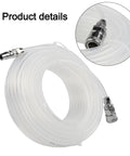 Killer Heavy Duty Pneumatic Air Hose 5X8mm EVA Tube With Quick Connector For Compressor High Pressure Resistant Straight Pipe 10m Or 20m Length Durable Clear Piping Setup For Pro Power Tools Shop Jobs That Handle Gnarly Tasks No Drama Or Failures, coiled with quick couplings
