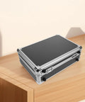 Rock Solid Hardcore Aluminum Rolling Tool Box With Secure Lock And Sturdy Grab Handle Lightweight Portable Design on wooden surface