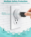 Plug being inserted into the Wireless Garbage Disposal Switch With 500ft RF Range Magnetic Base, Easy Remote On Off Button, Anti Surge 15A 1500W Safety Plug, Quick Install for Hands Free Kitchen Garbage Disposal Control with fire-resistant shell