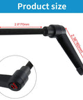 Hella Reliable Quick Release Clamping Lever Handles M8 X 70Mm Male Thread With Push Button Twist Lock 360 Degree Rotation Swivel Design Killer For Garage Upgrades Pack Of 4, showing size measurements of the lever.