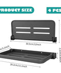 Level Up Your Rig Setup With These Smooth Folding Aluminum Wall Shelves For Rv Trailers And Motorhomes, 4 piece specifications.