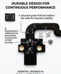 Extruder Hall Switch Sensor Flex Ribbon Cable with Three Pneumatic Connectors for P1S and P1P 3D Printer Replacement Parts