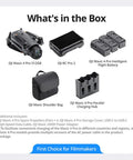 Mavic 4 Pro Drone Creator Kit with RC Pro 2 Remote, batteries, charging hub, and shoulder bag contents.