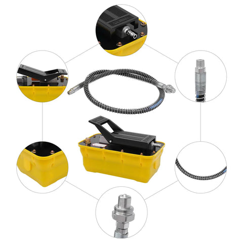 Heavy Duty Hydraulic Foot Pump With Pedal Control And 70 MPa Pressure For Ram Cylinders And Garage Builds Built Like A Tank For The Daily Grind Gets Results Fast