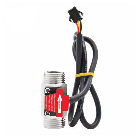 1/2 Inch Stainless Steel Water Flow Sensor Flowmeter With Turbine Design, high precision 0.5% to 1% accuracy, NPN Hall output