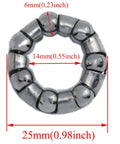Four Pack Bicycle Rear Hub Cups Three Eighths Inch Ball Bearing Retainer For Mountain Road And Training Bikes Carbon Steel Durable