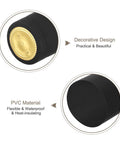 100 Pack Black PVC Heat Shrink Wine Bottle Caps 32mm Easy Seal Shrink Wrap Sleeves for DIY Wine Bottling Display