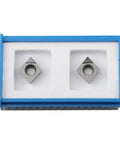 PCD Lathe Turning Inserts CCGT09T302 For Aluminum And Copper CNC Indexable Cutting Tools 2 Pieces Silver in blue box