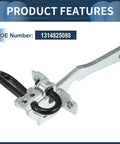 Citroen Jumper Mk2 Door Check Strap adjustable metal part with hook and lever, OE 1314825080, prevents door dings and scrapes, 1994-2006