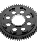 Front view of 57T Spur Gear 32P Upgrade For Arrma Granite 3S, Senton 3S, Big Rock 3S in carbon steel with easy install feature