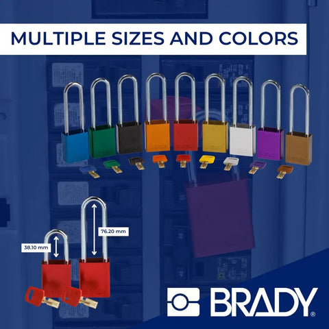 Heavy Duty Aluminum Green SafeKey Lockout Tagout Padlock With One Point Five Inch Steel Shackle And Unique Keyed Different Linear Lock Design That Packs Serious Security For The Worksite