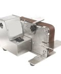 Straight Shooter Compact Orbital Belt Sander With Variable Speed Control And Stainless Steel Body for metal polishing and grinding.