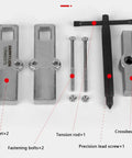 Top Shelf Heavy Duty Chrome Vanadium Steel Two Jaw Bearing Puller And Adjustable Gear Splitter Separator parts including bolts and screws.
