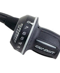 Rear Twist Shifter For 8 Speed Drivetrains With 1 To 1 Actuation Durable Molded Finish And Smooth Shifting For Mountain Gravel And Daily Rides Built For Rock Solid Reliable Performance On Any Trail detailed view