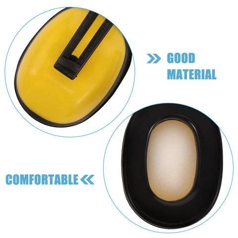 Kickass Heavy Duty Construction Hard Hat With Integrated Noise Cancelling Ear Muffs For Industrial Work Sites And Adjustable Hearing Protection close-up of good quality padding and strap detailing