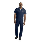 Men's Navy Blue Lightweight Coveralls With Breathable Touchtex Pro Poplin Material Designed For Zero Drag Performance And Built Tough For Your Daily Grind, front view