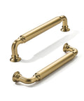10 Pack Champagne Bronze Finish Heavy Duty Solid Zinc Alloy Cabinet Pulls With 5 Inch Hole Centers and 5.75 Inch Overall Length