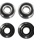 Tough As Nails Front Load Washer Bearing And Seal Kit For LG And Kenmore Tubs, featuring steel bearings and black gaskets.